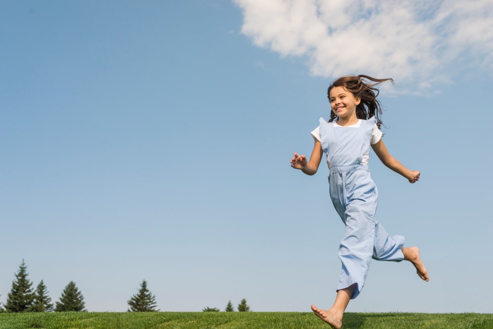 andar descalzo niños