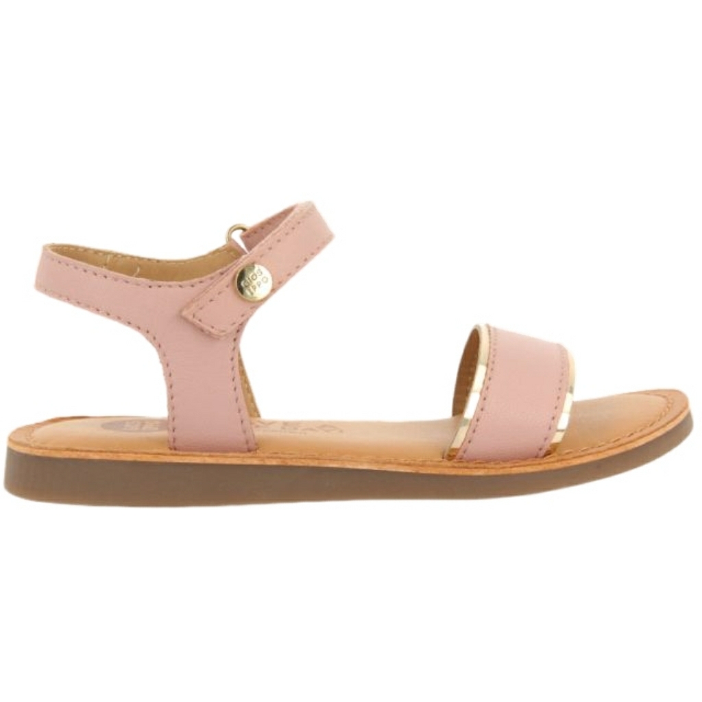 Sandalia de Piel con Velcro Kavaje Gioseppo modelo 72112 en color rosa