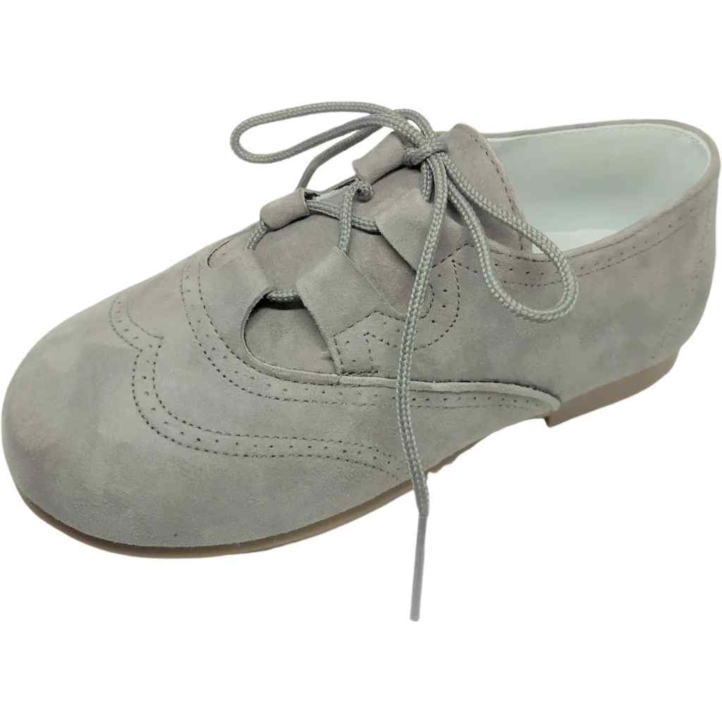 Zapato Inglés Ante modelo 11105 en color gris