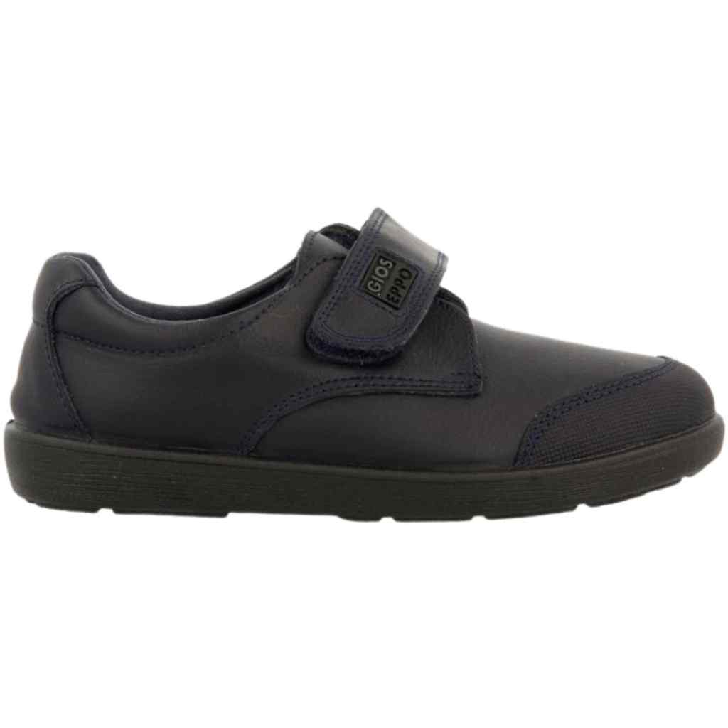 Zapatos Colegiales de Velcro Piel Beta GIOSEPPO modelo 46876 en color marino