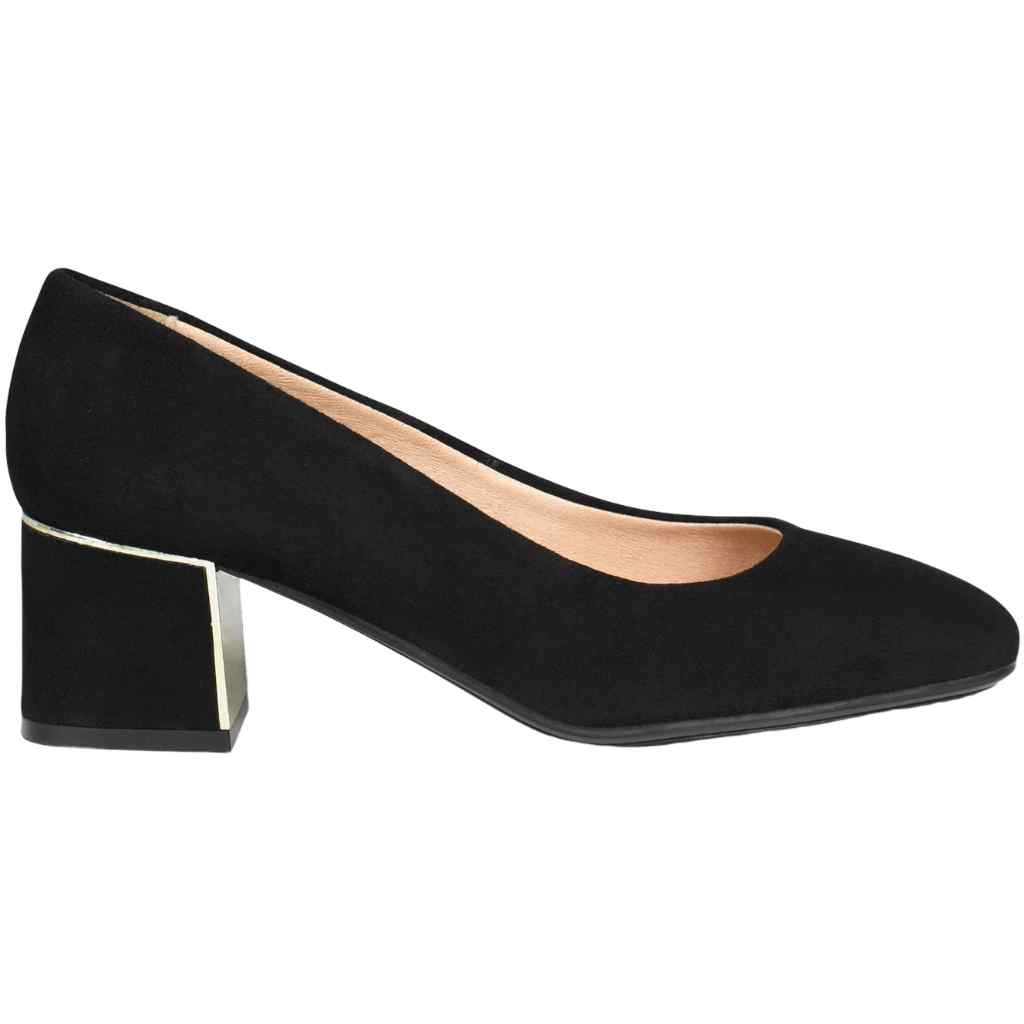 Zapatos de Salón para Mujer Femme de Ante miMao modelo 23036 en color negro