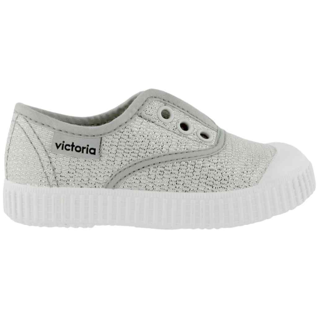 Zapatillas Victoria con Elástico Goma modelo 1366103 en color plata
