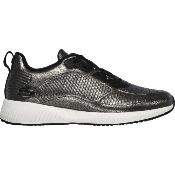 Deportivas de mujer Sparkle Bobs Skechers modelo 33155 en color plomo
