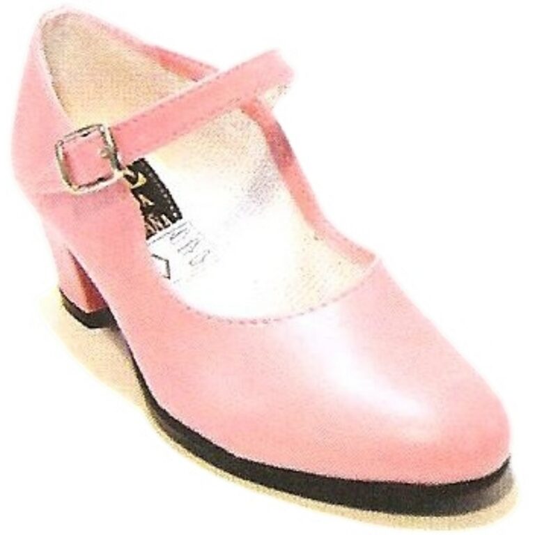 Zapato de Flamenca Sevillana Made in Spain modelo FLAMENCA ROSA en color rosa
