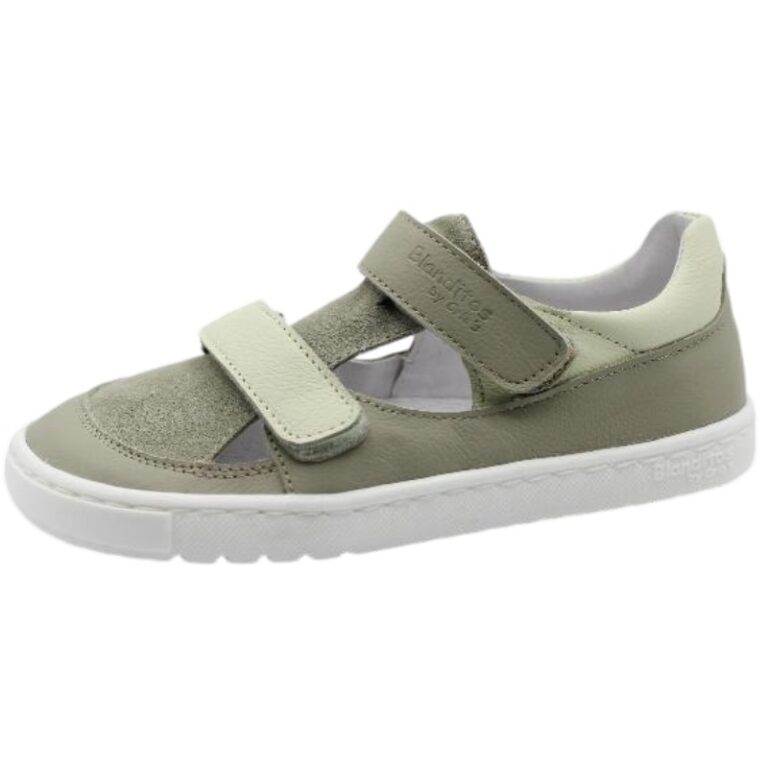 Sandalias Respetuosas de piel Popa Blanditos modelo VIENTO en color verde