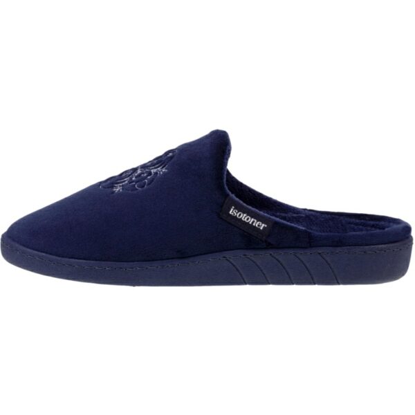 Chinelas de casa con cuña para Mujer Isotoner modelo 90219 en color marino