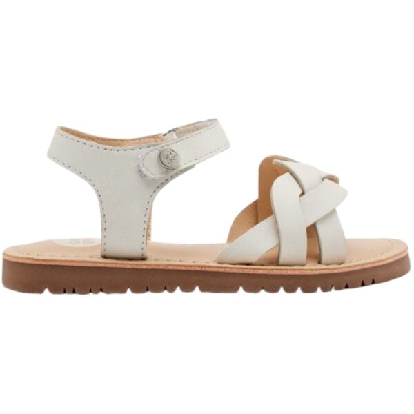 Sandalia Trenza Piel Velcro Rowley Gioseppo modelo 75332 en color blanco