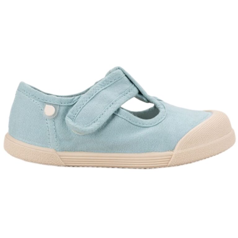 Sandalias Barefoot Pepito Lona Velcro IGOR modelo S10332 en color menta