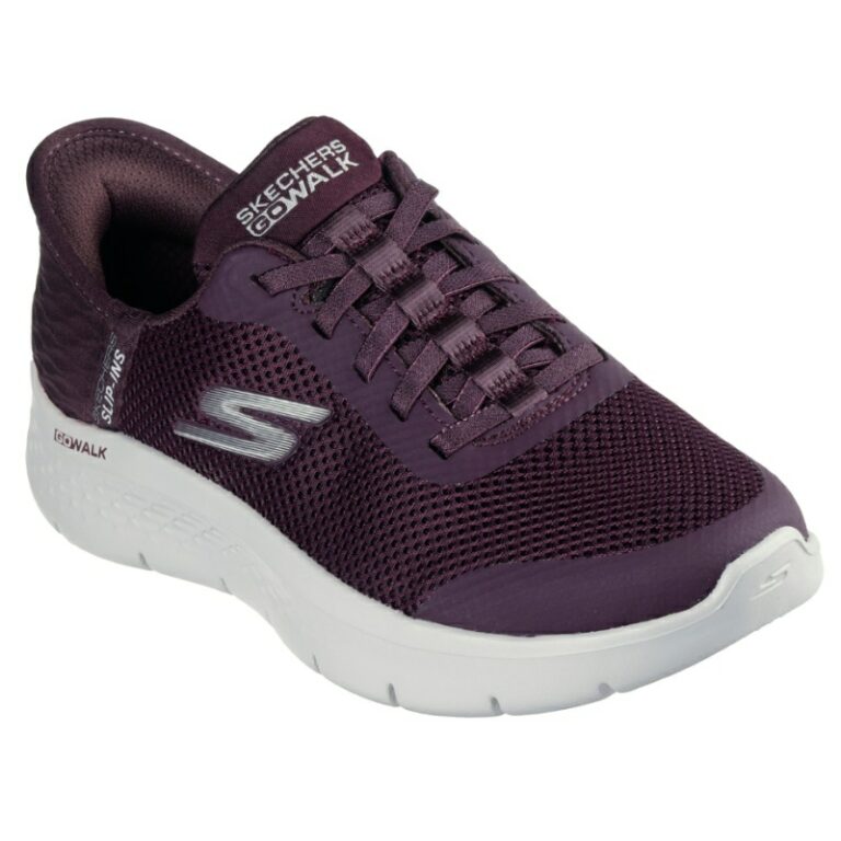Deportivas de mujer Slip-In Go walk Flex Skechers modelo 124836 en color burgundy