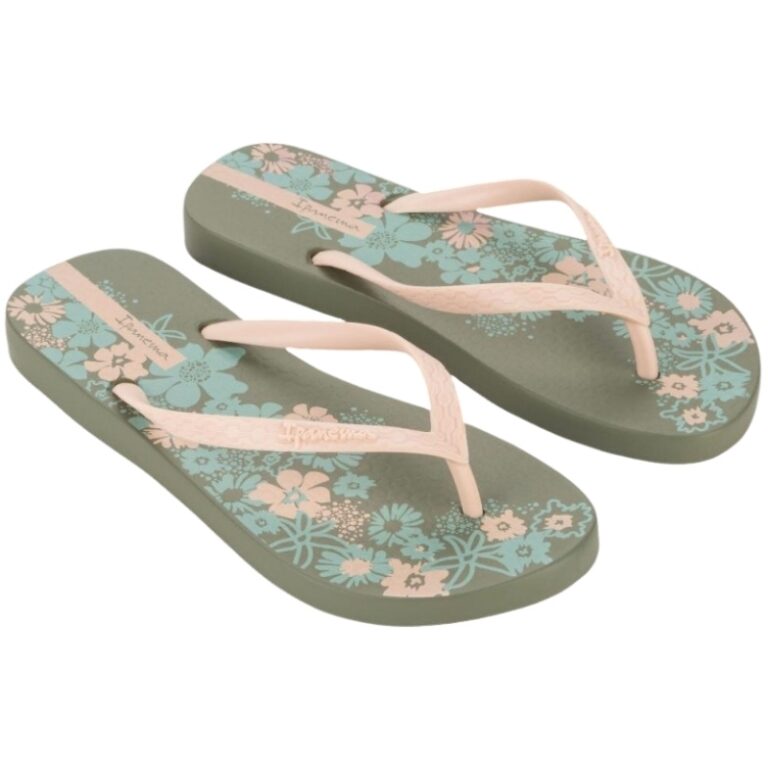 Chanclas Classic Estampado Flores Ipanema modelo 83582 en color verde