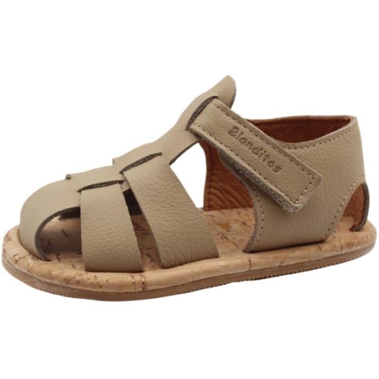 Sandalias Respetuosas de piel Artico Blanditos modelo BOGA en color arena