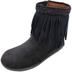 Botín Serraje con Flecos