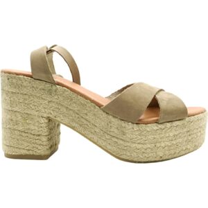 Alpargatas Cruzadas con Tacón De Pablos