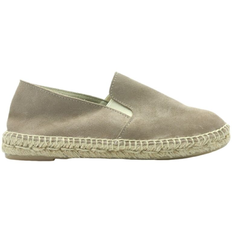 Alpargatas Serraje Cerradas Elásticas modelo 27S16 en color piedra