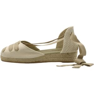 Alpargatas de lona con cintas