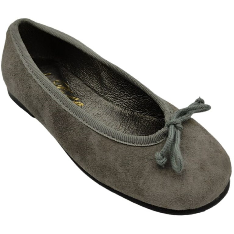 Bailarinas Ajustable de Ante De Pablos modelo N5760 en color gris
