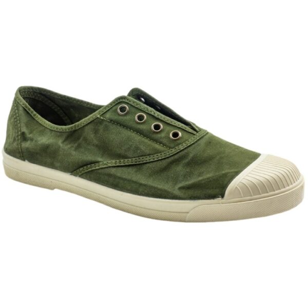 Bambas de Lona Lavada Horma Ancha Natural World modelo 3102E en color kaki