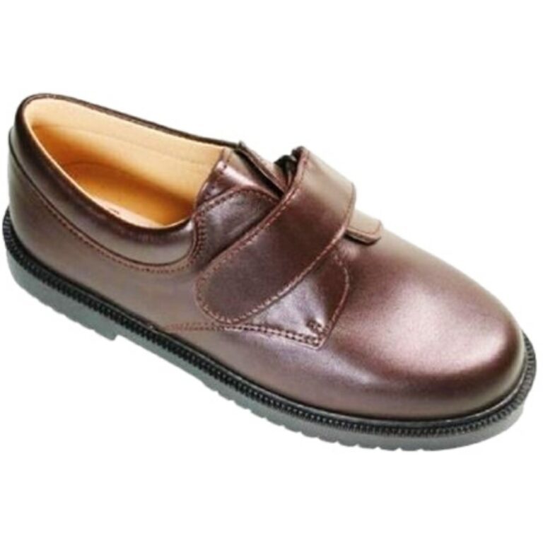 Blúcher Velcro Colegial Classic De Pablos modelo 3005-T en color rioja
