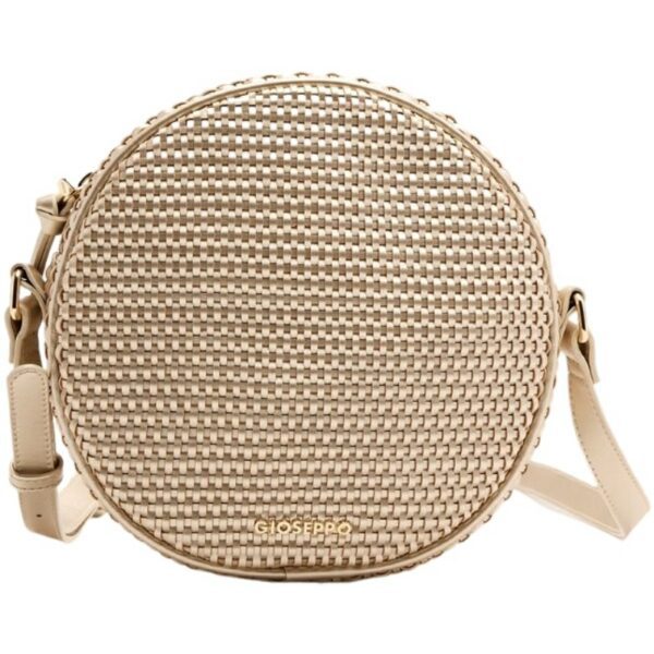 Bolso Bandolera Trenzado Parkland GIOSEPPO modelo 75500 en color platino