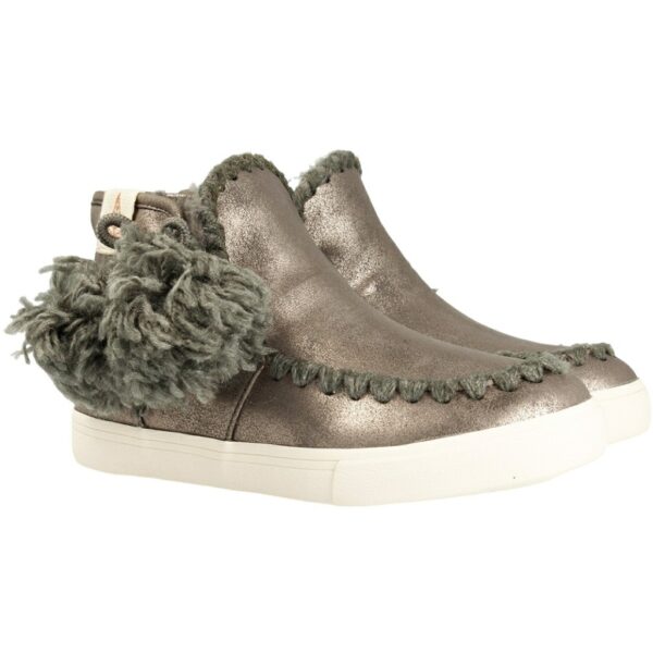 Bota Pompones Gioseppo modelo 41795 en color plata