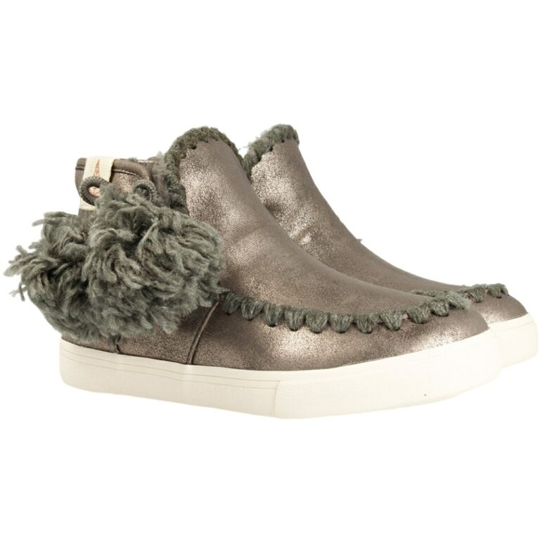 Bota Pompones Gioseppo modelo 41795 en color plata