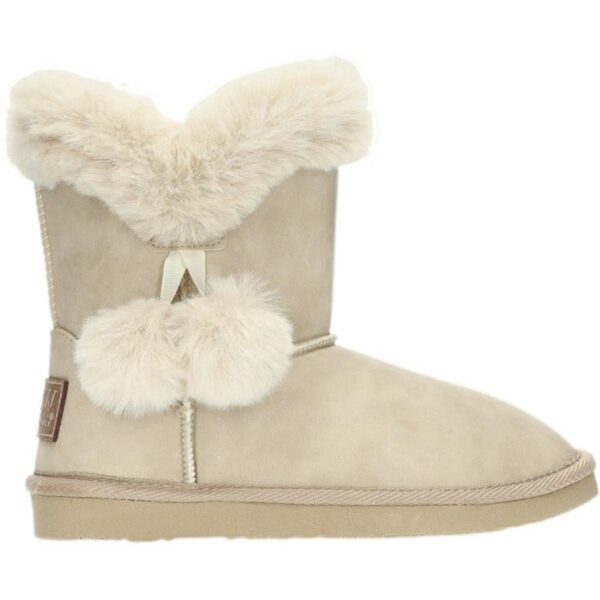 Botas Australianas Conguitos con Pompón B&W modelo 54266 en color beige
