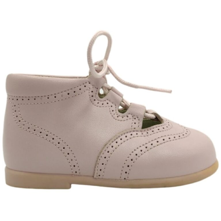 Botas Inglesitos Clásicas de Piel modelo 11168V en color rosa