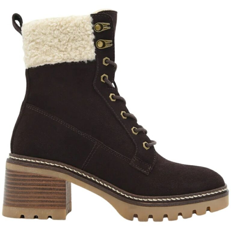 Botas con tacón y forro para mujer Nyrex modelo 541K566 en color marron