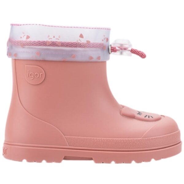Botas de Agua Mendi Gatito Ajustable de Igor modelo W10322 en color rosa