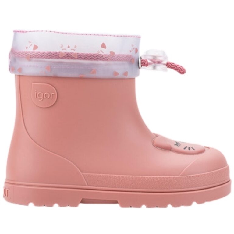Botas de Agua Mendi Gatito Ajustable de Igor modelo W10322 en color rosa