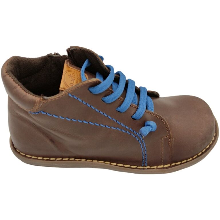 Botas de Piel con Cremallera modelo 1852 en color marron