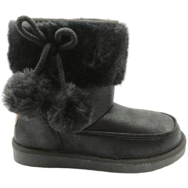 Botín Borreguito Pompón Fresas modelo 54301 en color negro