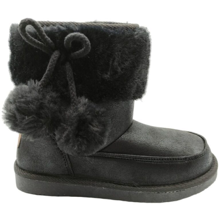 Botín Borreguito Pompón Fresas modelo 54301 en color negro