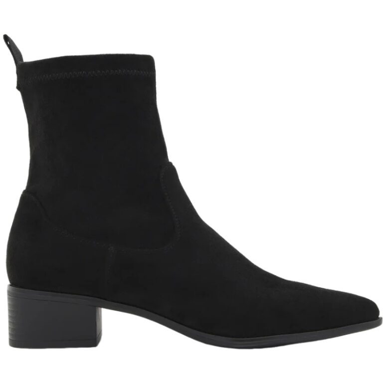 Botín Serraje Elástico con Tacón Bajo Nyrex modelo 539K656 en color negro