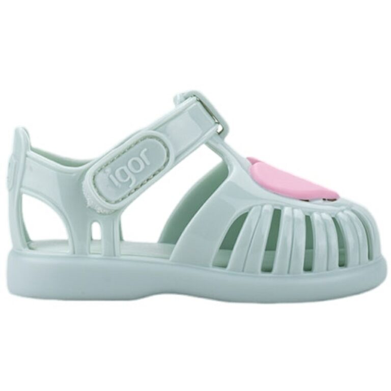 Cangrejera Corazón Tobby Velcro Igor modelo S10310 en color menta