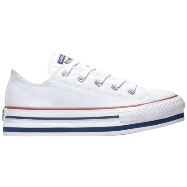 Converse Plataforma Lona modelo 668028C en color blanco