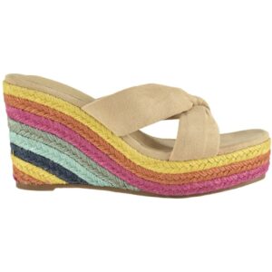 Cuña yute multicolor para mujer Azarey