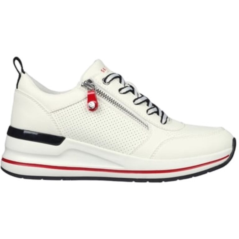 Deportivas Mujer Cremallera Casual Skechers modelo 177335 en color blanco