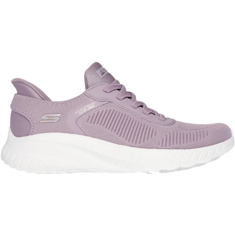 Deportivas Slip-In Bobs Cuña Skechers modelo 117497 en color lila