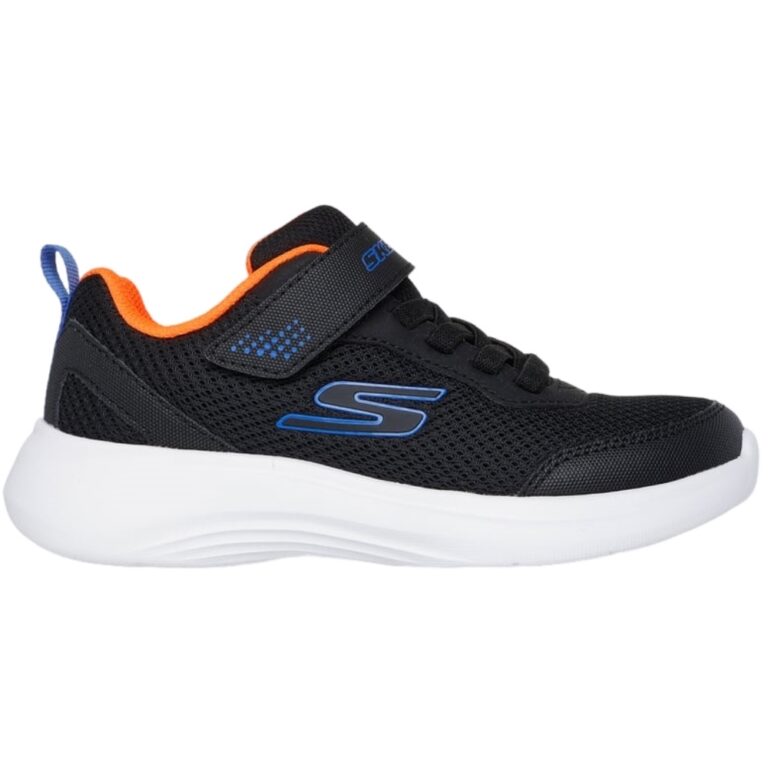 Deportivas Velcro Rejilla para niños Skechers modelo 403615L en color negro