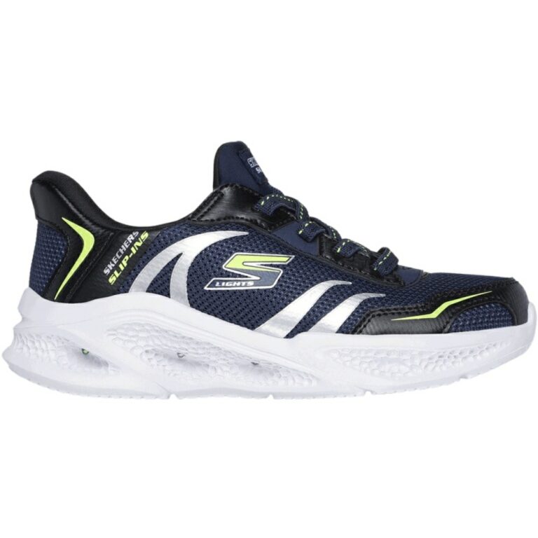 Deportivas con luces Slip-Ins Meteor Skechers modelo 403848L en color marino