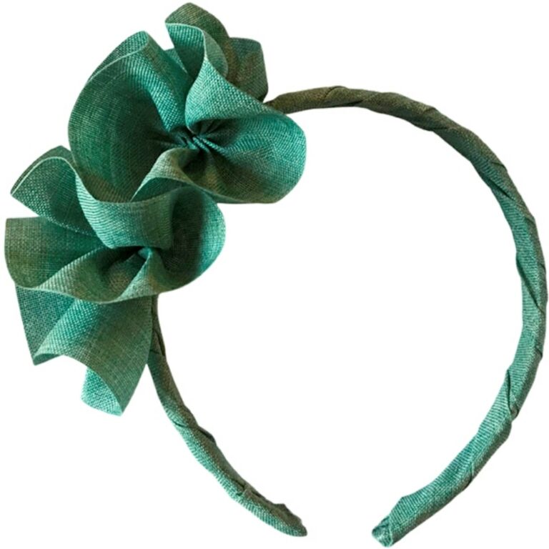 Diadema Moña Rafia Cuini modelo 48018 en color verde agua