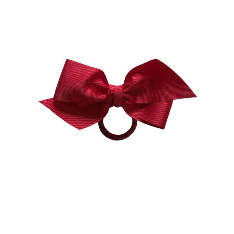 Goma Coletero Lazo para Niña Cuini modelo 57448 en color rojo