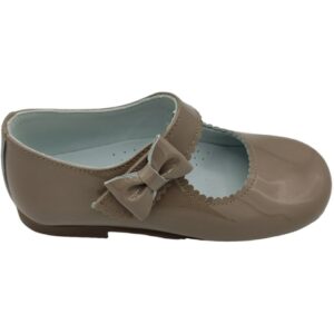 Merceditas Niña Charol con Velcro y Lazo