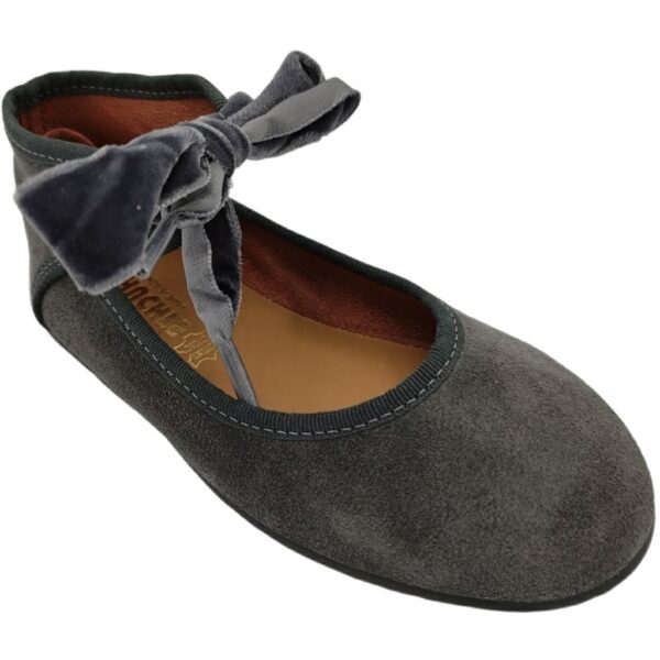 Merceditas Niña de Serraje con Lazo modelo 980 en color gris