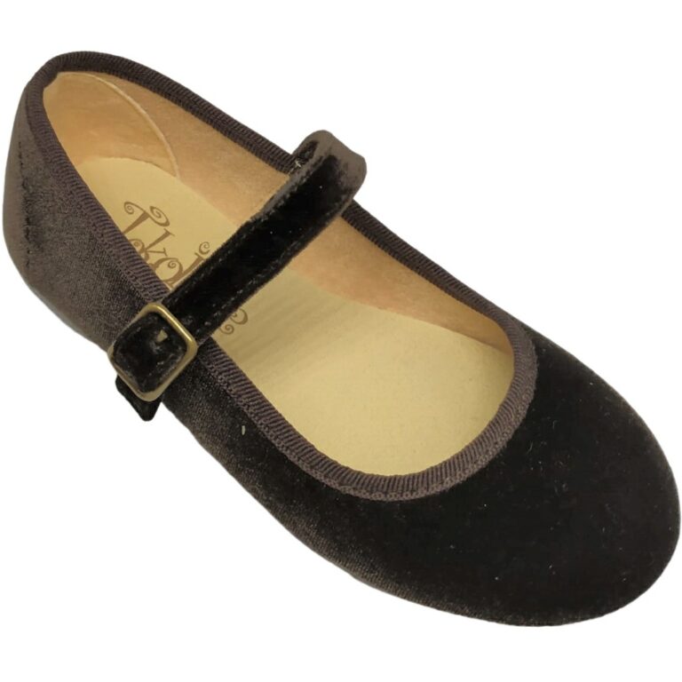 Merceditas Terciopelo Escotada modelo 1102 en color marron