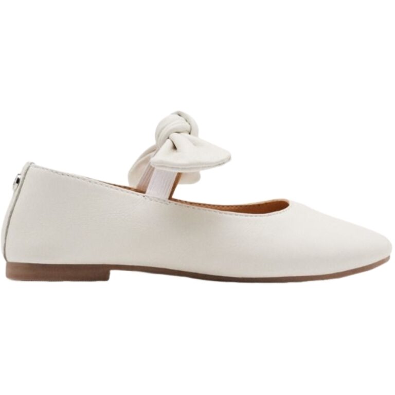 Merceditas con lazo elásticas piel GIOSEPPO modelo 75354 en color blanco