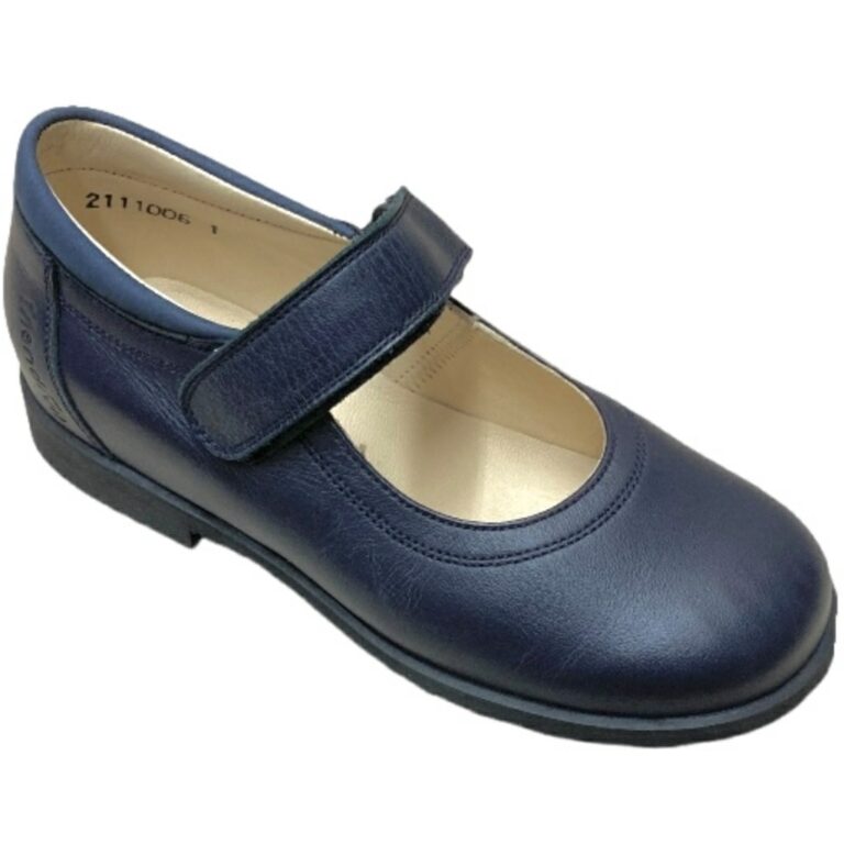 Merceditas de Piel Mendivil modelo 25400 en color marino