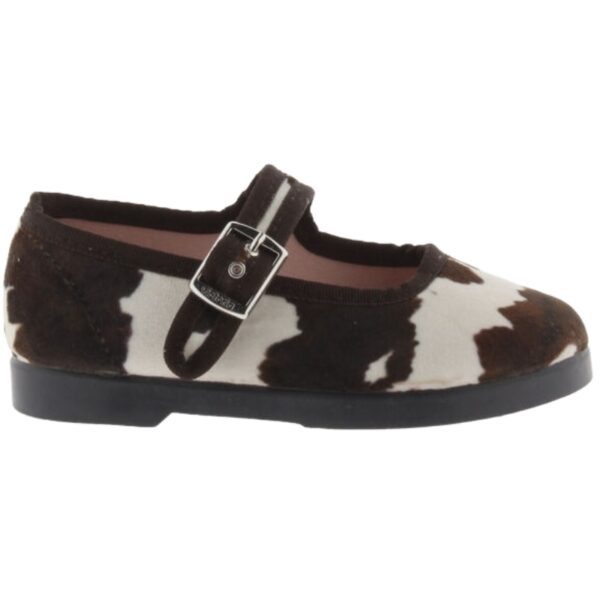 Merceditas terciopelo Animal Print Mujer Victoria modelo 1080117 en color blanco/marron