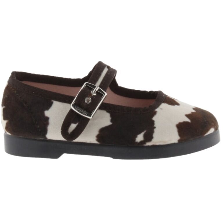 Merceditas terciopelo Animal Print Mujer Victoria modelo 1080117 en color blanco/marron